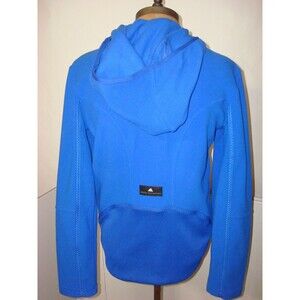 New NWT Adidas Stella McCartney M Bright Blue $250 Fleece Hoodie Jacket Warm